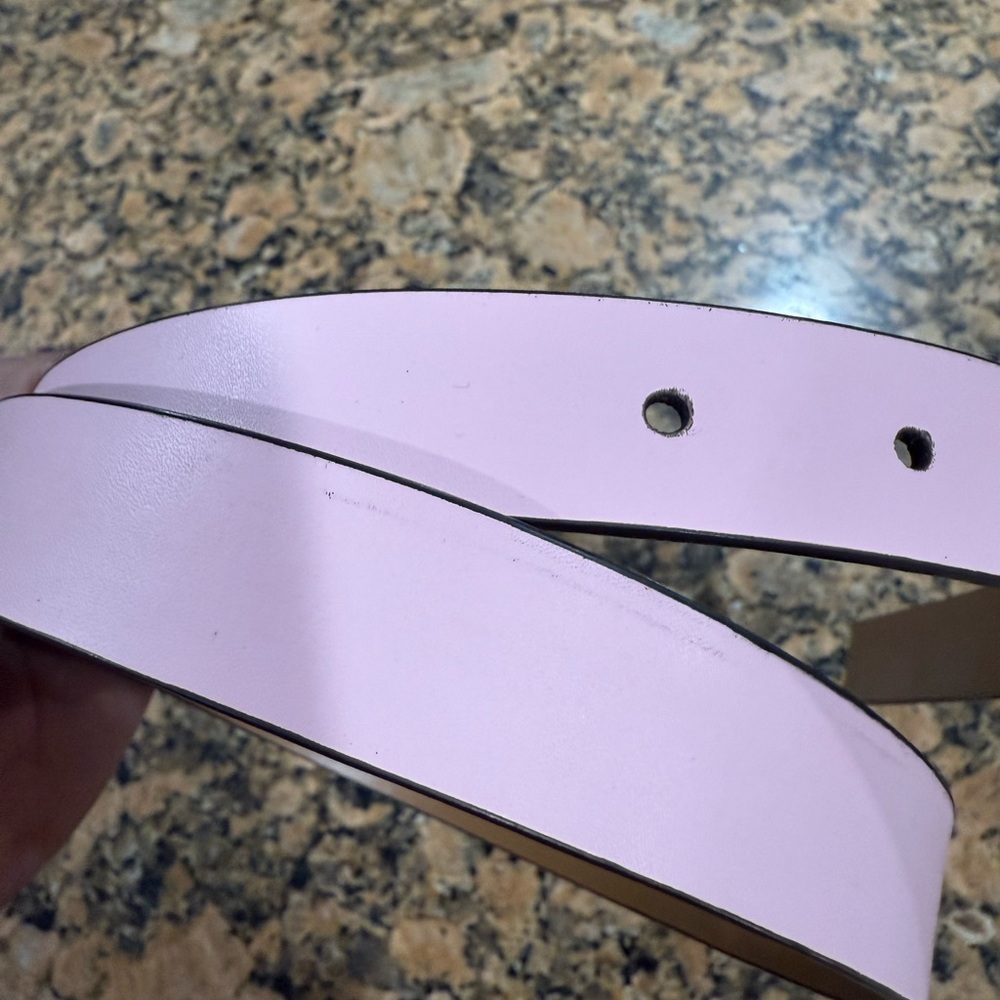 Kate Spade New York gold buckle pink belt - Picture 6 of 6